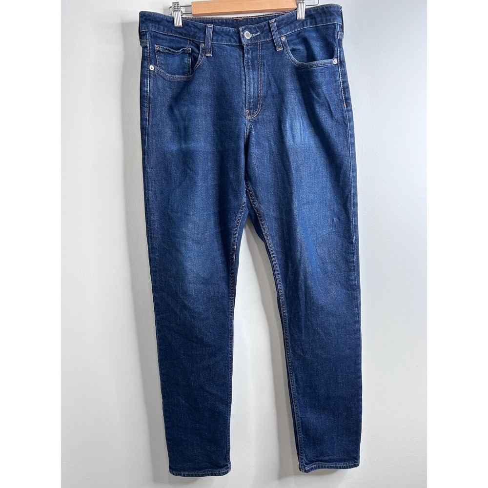Bonobos Athletic Fit Jeans Mens 35x34 Dark Wash Tencel Stretch Denim‎ Indigo